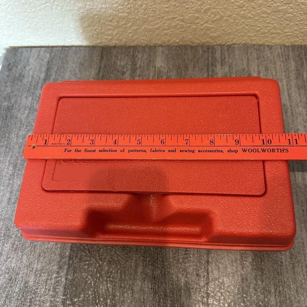 Vintage 1980s Red Lego Carry Case Storage Container Made In USA Pencil Case